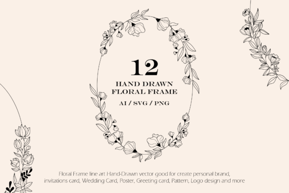 12 Floral Frame Illustration: A Designer's Review of Graphics and Illustrations