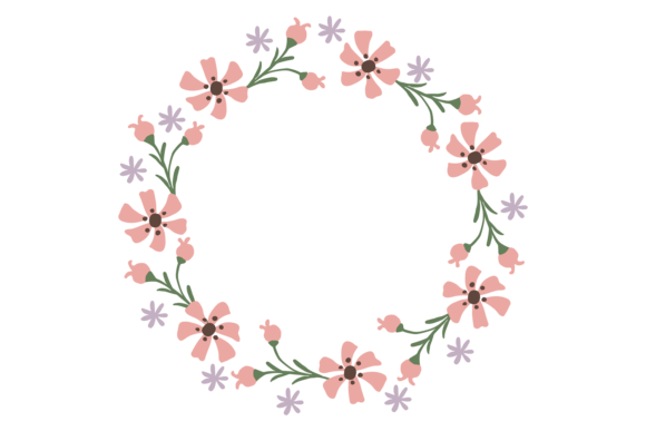 Cute Floral Wreath: A Review of Graphics and Illustrations for Branding
