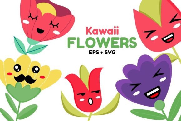 Cute Kawaii Floral Illustration Pack Review
