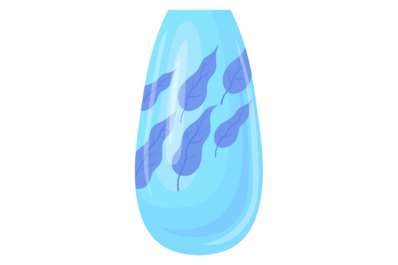 Decorative Vase. Floral Cartoon Pottery: Graphics for Illustrations