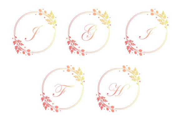 Elegant Monogram Letter Floral: Premium Graphics & Illustrations