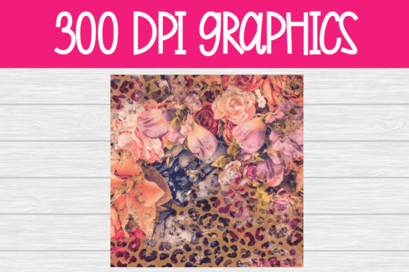 Floral Cheetah Grunge Digital Paper: Graphics & Illustrations Review
