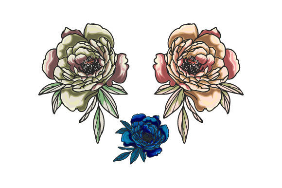 Floral Line Art Vector Illustration: Premium Graphics for Handmade Creators