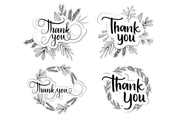 Floral Thank You Script: A Review for Graphics and Illustrations Sellers