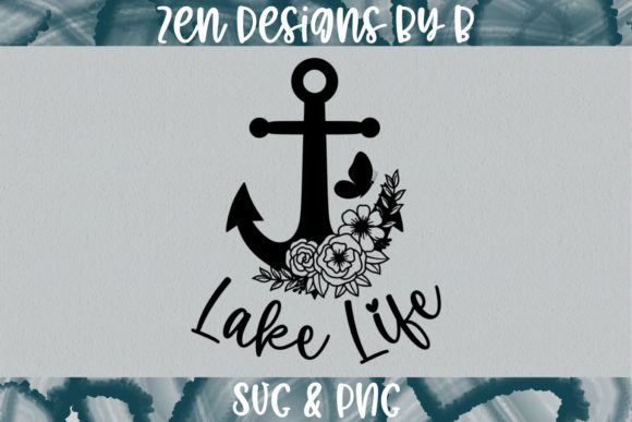 Lake Life with Floral Anchor Graphic: A Designer's Review