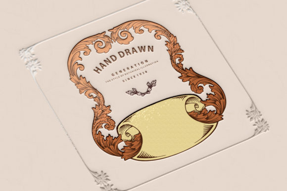Luxury Label Floral Swirls Vintage SVG Review