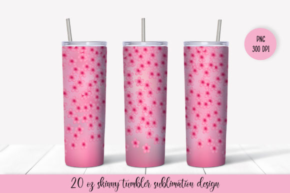 Spring Tumbler Sublimation Wrap. Floral Graphics & Illustrations Review